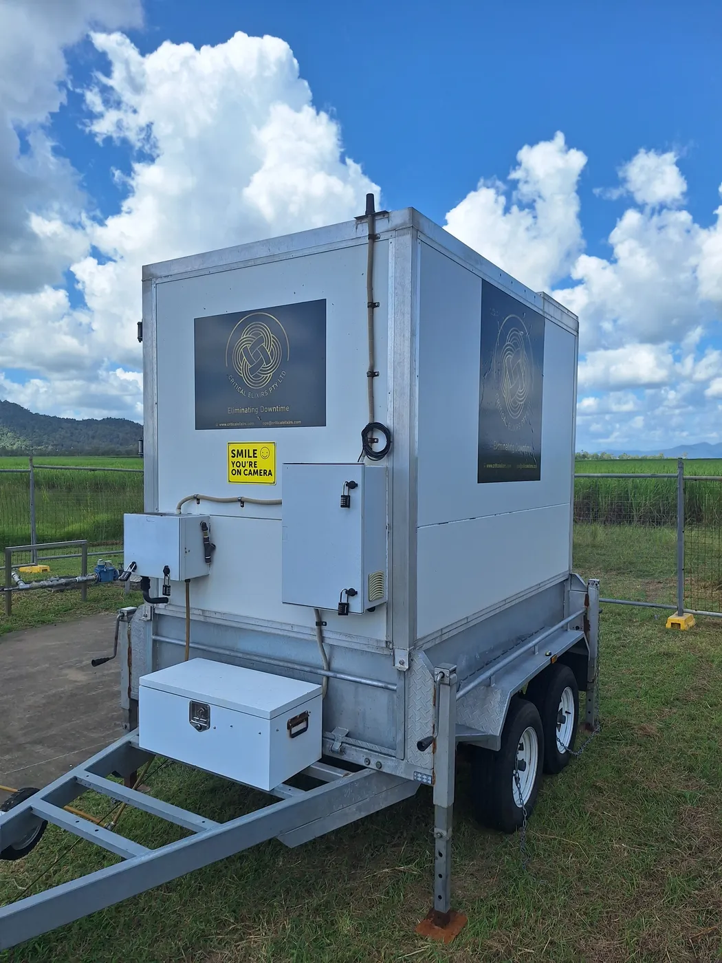 Critical Elixirs mobile dosing trailer available for suitably scoped treatment duties